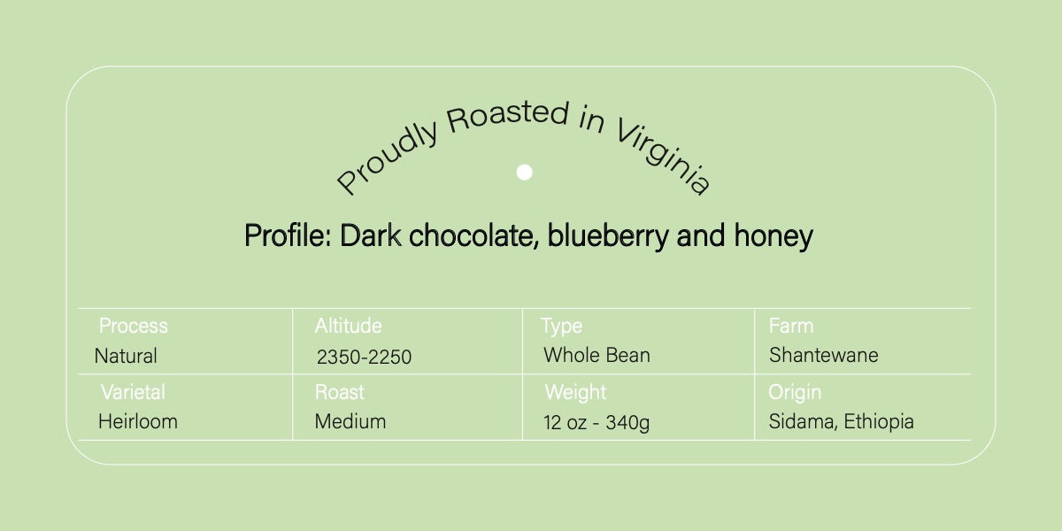Ethiopia Sidama Roasted Whole Beans Coffee