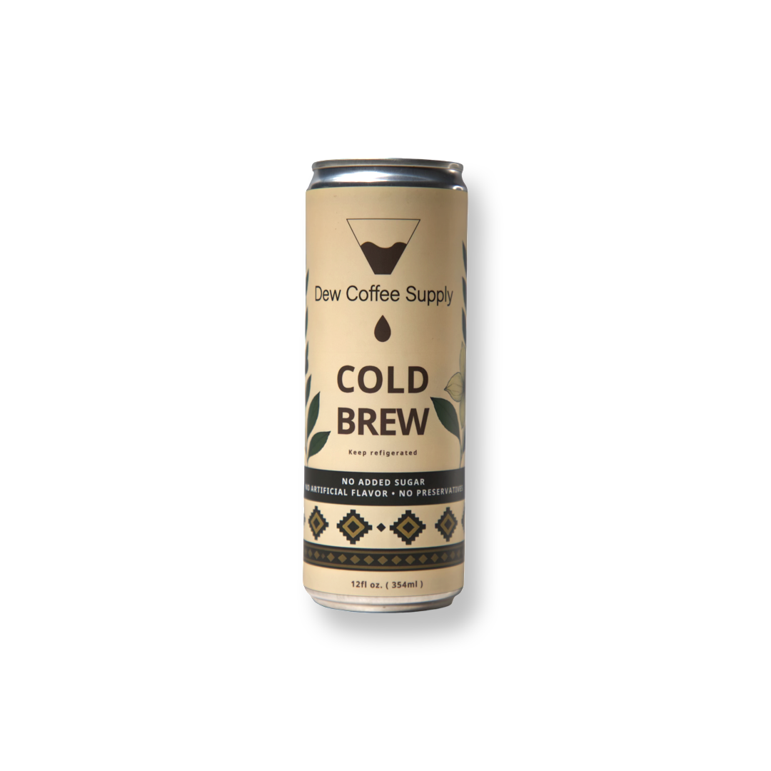 Cold Brew Coffee Can. Smooth medium-dark roast.