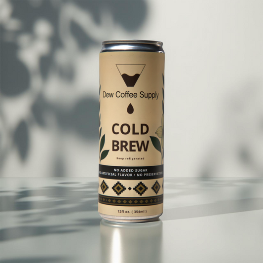 Cold Brew Coffee Can. Smooth medium-dark roast.